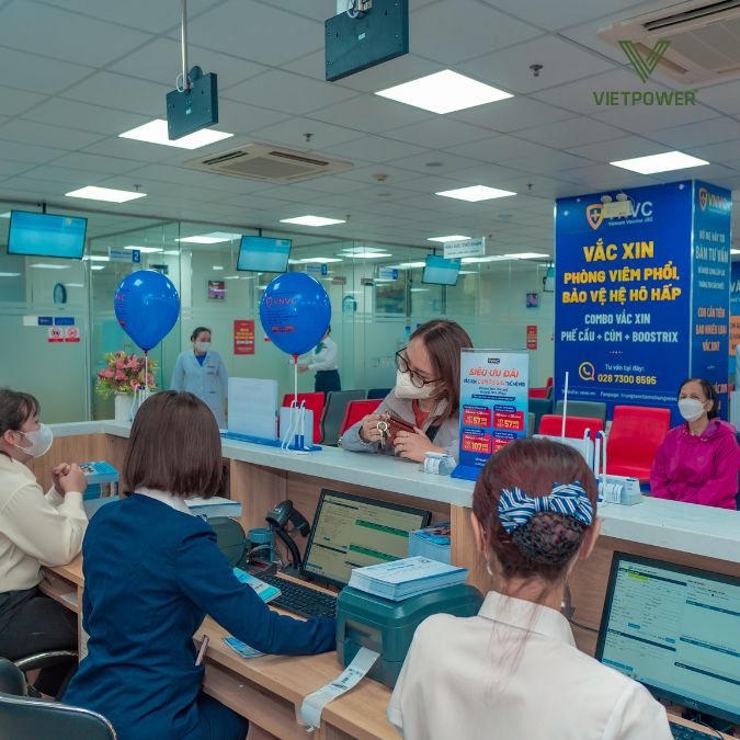 quầy chăm sóc khách hàng vnvc minh khai 2023