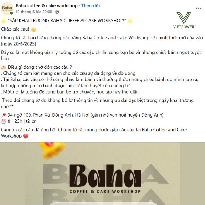Mẫu bài viết khai trương cửa hàng trước sự kiện