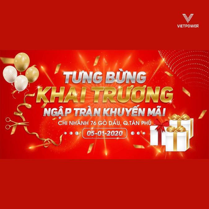 Banner poster background khai trương cửa hàng còn đóng vai trò truyền tải thông điệp, thể hiện phong cách thương hiệu và tạo nên bầu không khí chuyên nghiệp cho sự kiện.