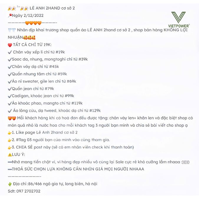 Một thông báo khai trương chuẩn chỉnh không chỉ cần đầy đủ thông tin mà còn phải có tính thu hút và thuyết phục cao.