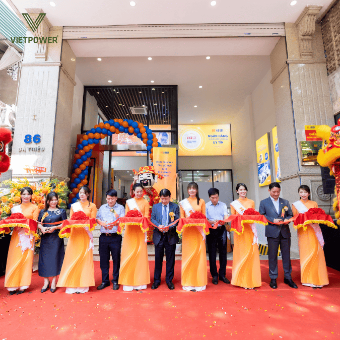 lễ cắt băng khánh thành do vietpower tổ chức