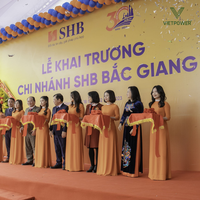 lễ cắt băng khánh thành khai trương ngân hàng