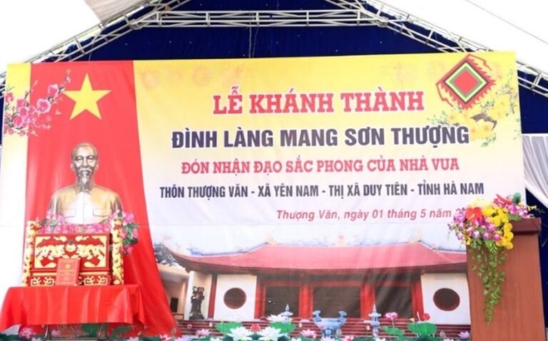 Bài phát biểu khánh thành đình làng giàu bản sắc truyền thống