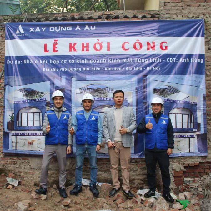 Mẫu băng rôn lễ khởi công sáng tạo, chuyên nghiệp