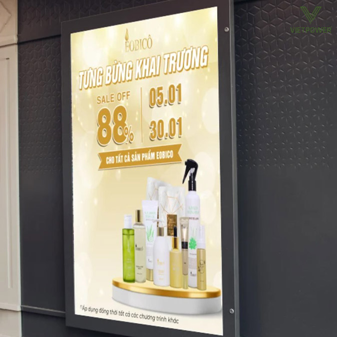 Banner led khai trương sale off tất cả sản phẩm