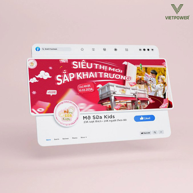 Banner khai trương nền tảng mạng xã hội