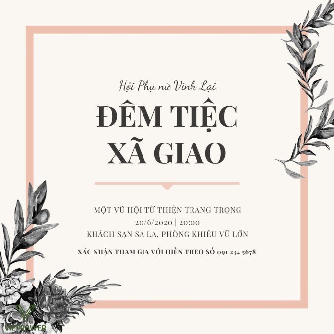 Cách trình bày giấy mời khai trương chuyên nghiệp