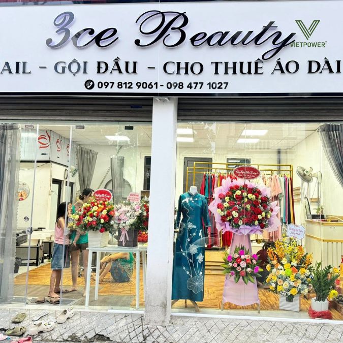 Hình ảnh khai trương tiệm nail do VietPower thực hiện