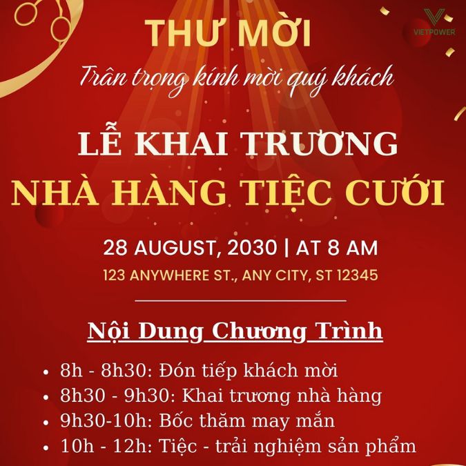 Để tối ưu hiệu quả thư mời khai trương, hãy phân loại nhóm khách và cá nhân hóa nội dung phù hợp với từng đối tượng