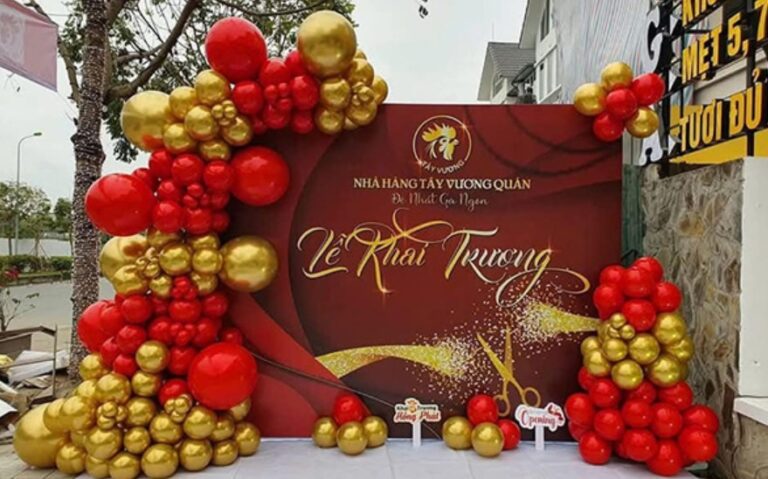 Mẫu background banner băng rôn khai trương công ty đẹp thu hút