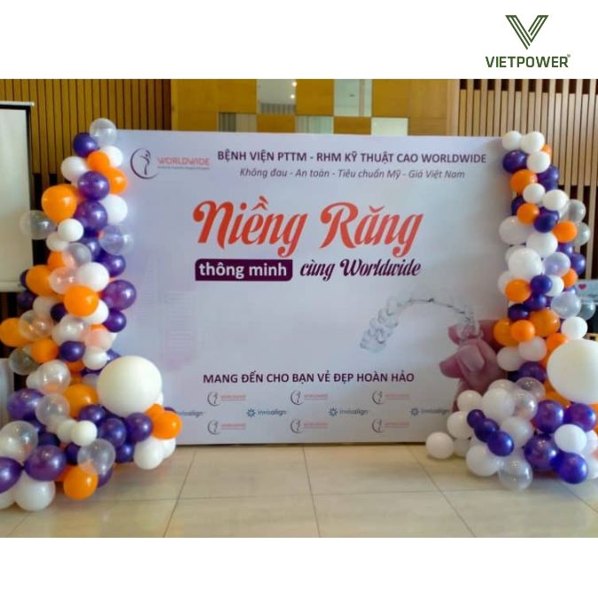 Mẫu background khai trương thẩm mỹ viện