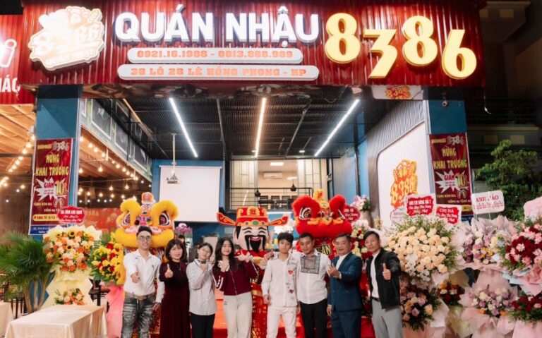Tổ chức lễ khai trương quán nhậu chuyên nghiệp, hồng phát