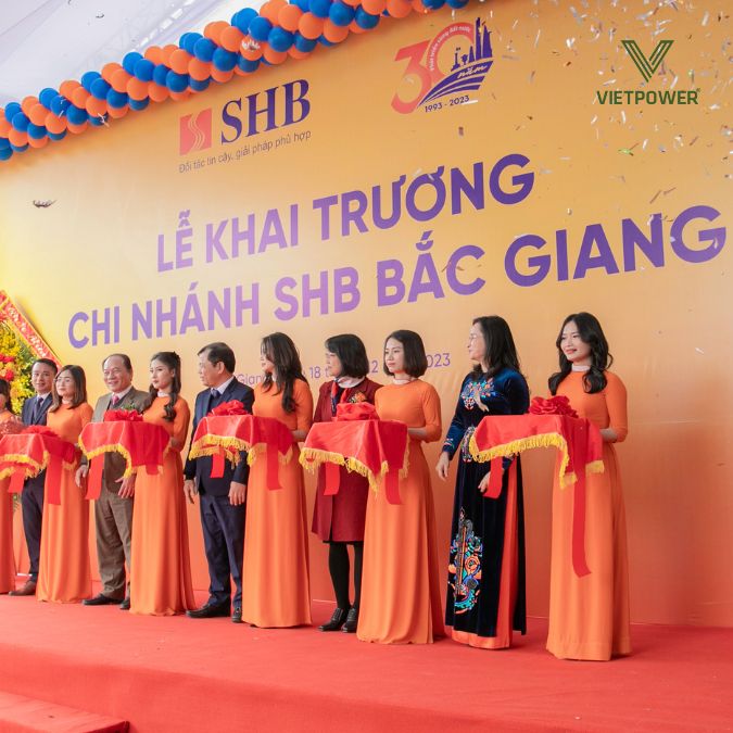 lễ cắt băng khánh thành khai trương shb bắc giang