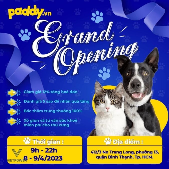 poster khai trương spa thú cưng