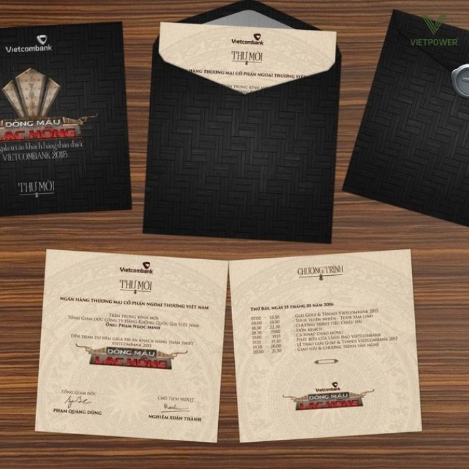 Thiệp mời YEP Gala Dinner cho sự kiện cuối năm