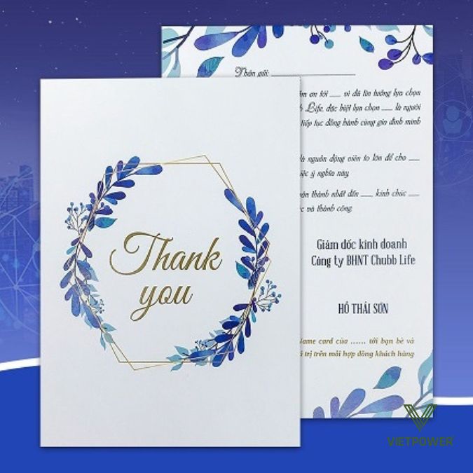 Thiết kế màu xanh dương theo màu sắc thương hiệu của công ty