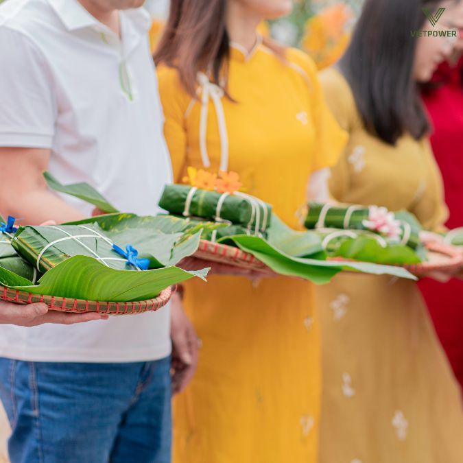 Tổ chức cuộc khi gói bánh trưng