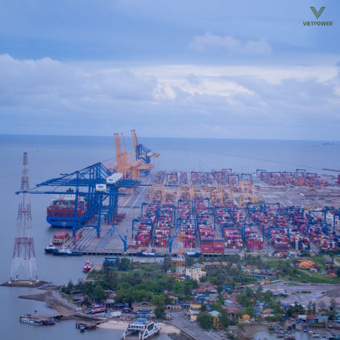 Toàn cảnh cảng biển Cát Hải từ trên cao
