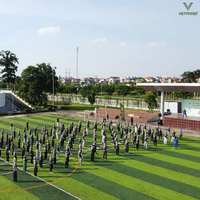 Không khí buổi tập luôn nghiêm túc nhưng tràn đầy năng lượng