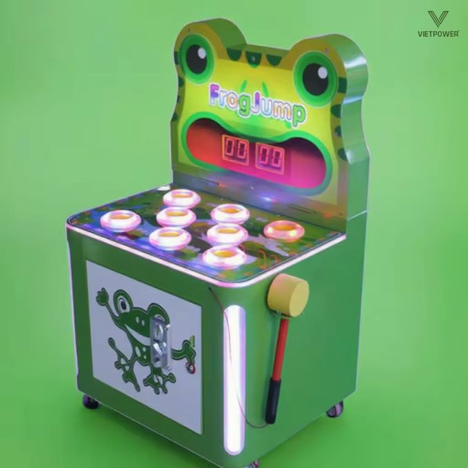 Máy game đập búa cho trẻ em có thiết kế nhỏ gọn