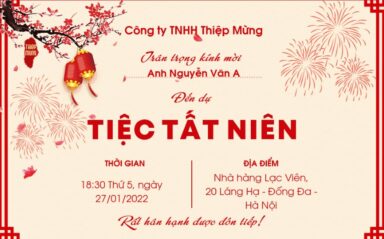Mẫu thông báo tất niên 2025 – Trang trọng, ngắn gọn và hiệu quả