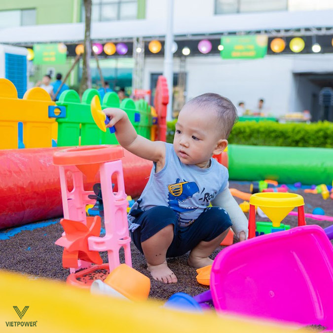 Trò như Bể Xúc Cát Hạt Muồng dành cho trẻ em các bé yêu thích