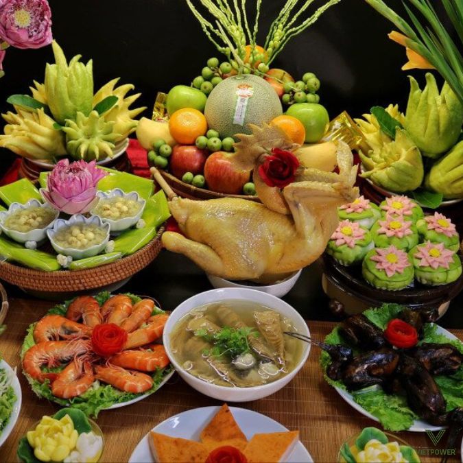 Mâm cỗ tất niên gắn liền với truyền thống hiếu đạo và tinh thần sum vầy