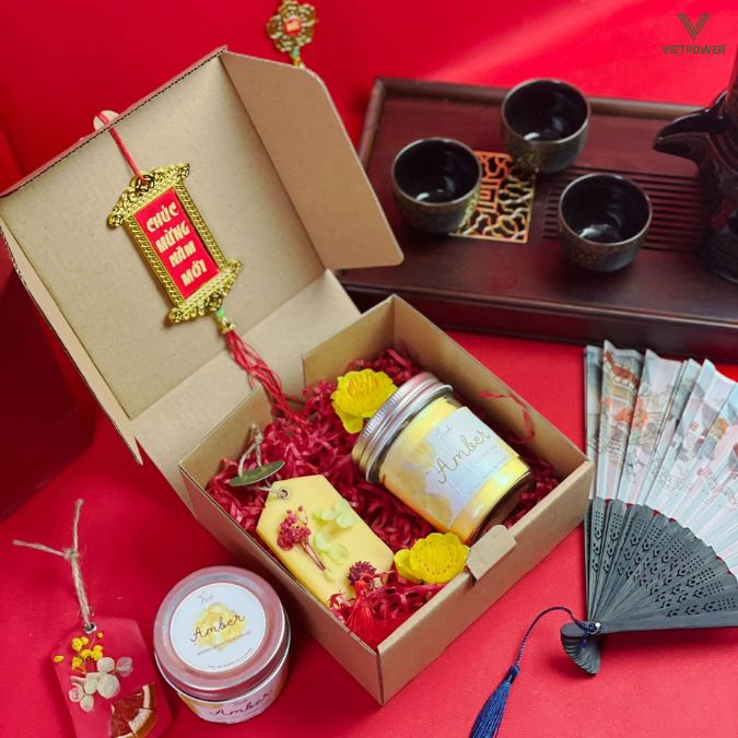 Set quà Tết nến thơm