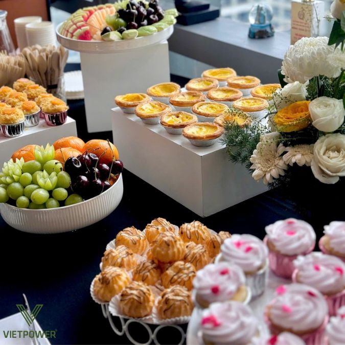 Một số thành phần cơ bản trong tiệc ngọt