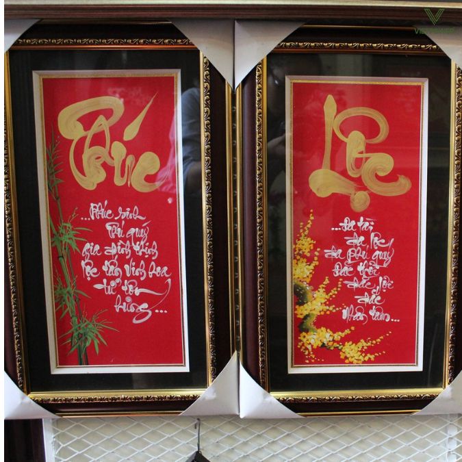 Tranh phong thủy "Phúc - Lộc - Thọ"