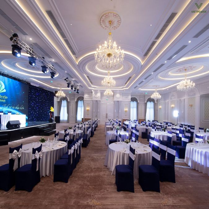 MerPerle Dalat Hotel sở hữu ballroom chuyên biệt cho hội nghị và gala dinner
