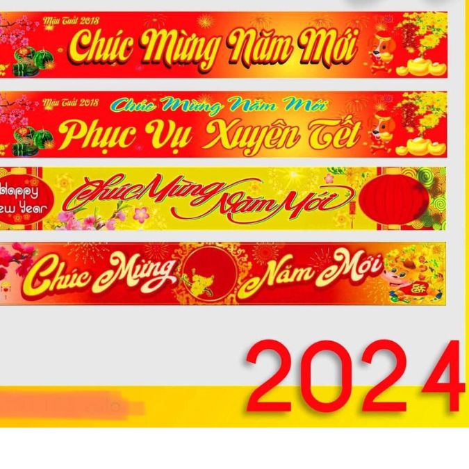 4 Mẫu băng rôn tất niên ngang