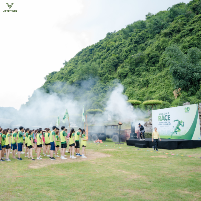 Chương trình team building - amazing race tại khu du lịch