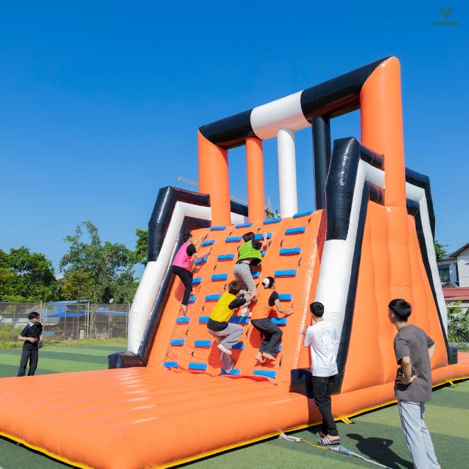 Trò chơi cầu hơi gắn kết và phối hợp nhóm