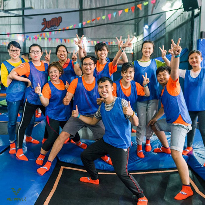 Jump Arena là mô hình team building trong nhà độc đáo